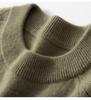 Women's 100% Cashmere Half-High Neck Pullover Sweater - Solid Color, Versatile, Warm Knit