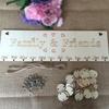 Závěsný kalendář Family&Friends Dřevěná deska Narozeninová plaketa Home Decor
