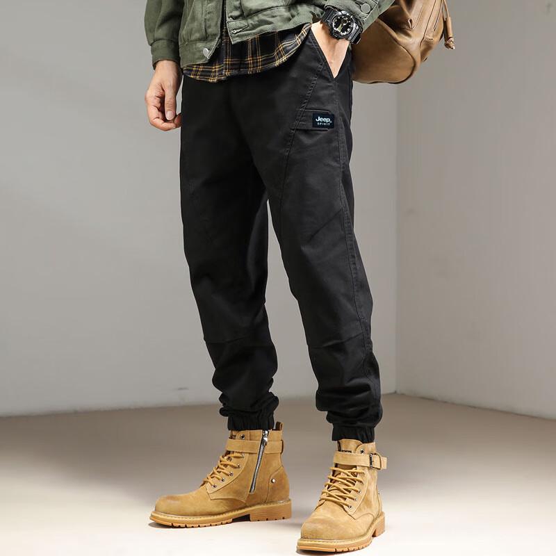 JEEP SPIRIT Men's Autumn/Winter Cargo Jogger Pants