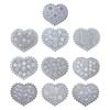 Set of 10 Silicone Nail Art Mold Embossing Patterns Nail Mould Decorations Jewelry Making Tool Handmade Ornament Molds