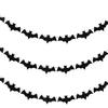Halloween Party Decoration Garland with Bat Cutouts Hanging Banner for Indoor Outdoor Seasonal Festive Celebration and Event Decor