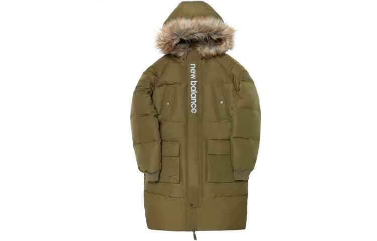 New Balance Down Jackets Men s Green Hooded Moderate AMJ04361-OV XXL