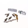 Kit de 17 Piezas de Vástagos de Válvula Schrader de Refrigeración R12 R134A para Coche, Tapas de Sellado para Puerto de Servicio y Carga, Núcleos de Válvula de Aire Acondicionado