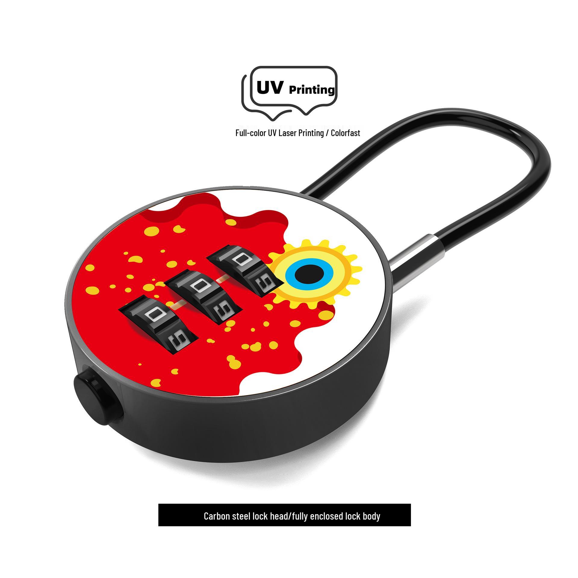 Travel Suitcase Padlock - Zinc Alloy Password Lock for Custom Clearance