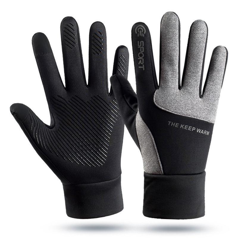 Зимние лыжные перчатки брызгозащитные велосипедные теплые average size