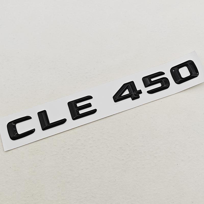

3D CLE450 CLE300 Rear Trunk Letters Badge Emblem For Benz CLE Class Gloss Black Chrome Car Logo Sticker Styling Accessories