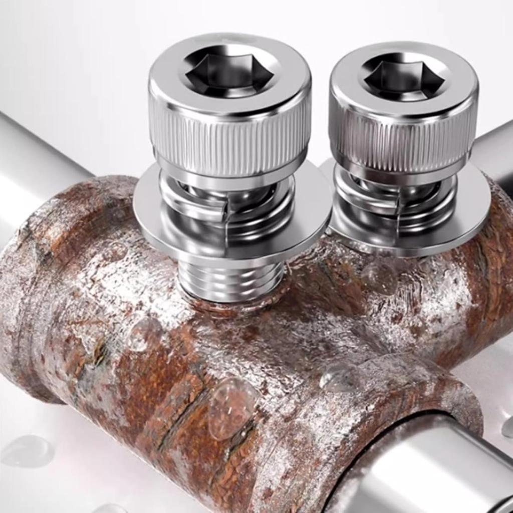 120Pcs M6 Stainless Steel Hex Socket Head Cap Bolts Screws Nuts Washers Assortment Kit Used In The Home and Office Appliance