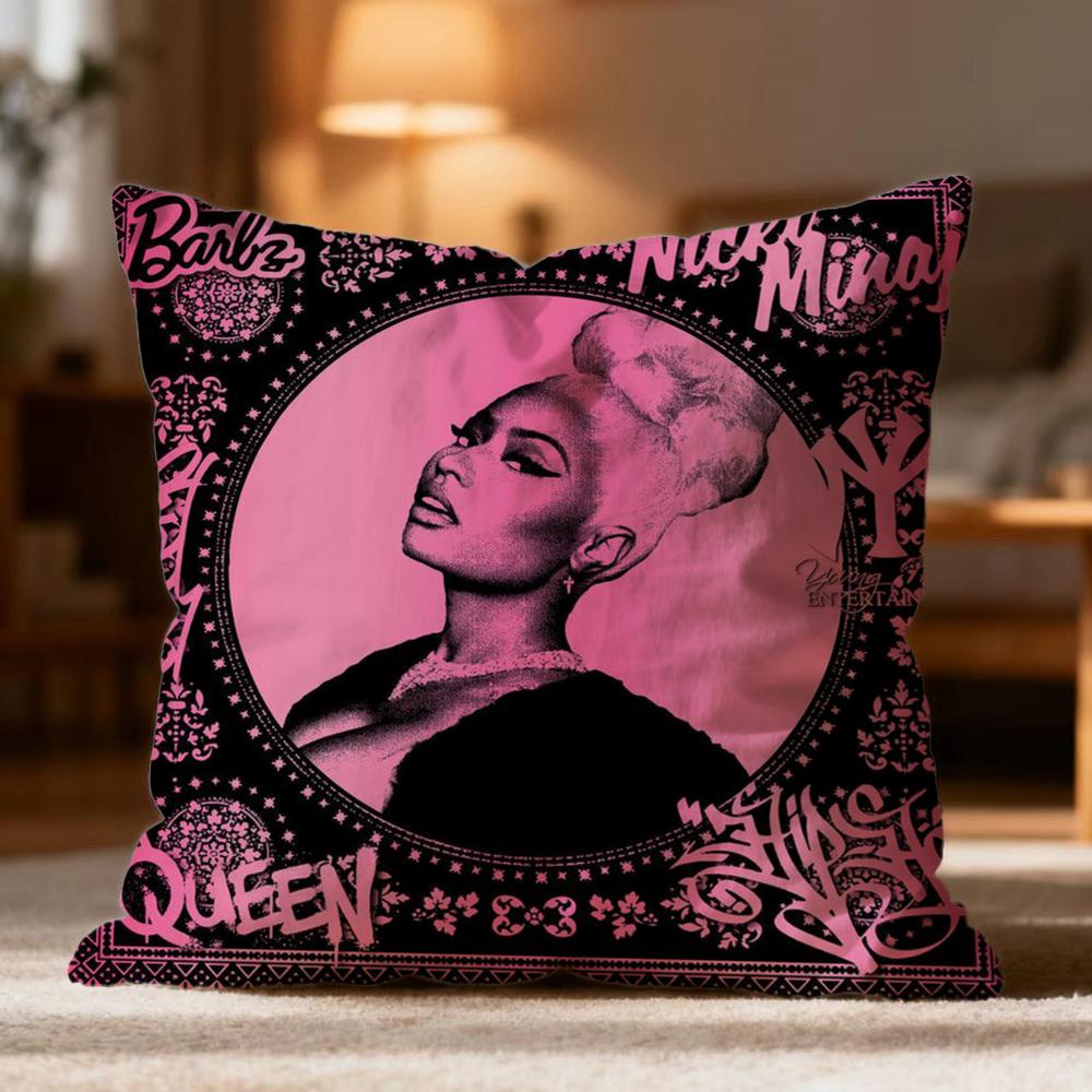 

Hot N-Nnicki minajed Cushion Cover Soft Washable Pillow Case Multi-Scene for Couch Bed Travel Office Use 30cmx30cm