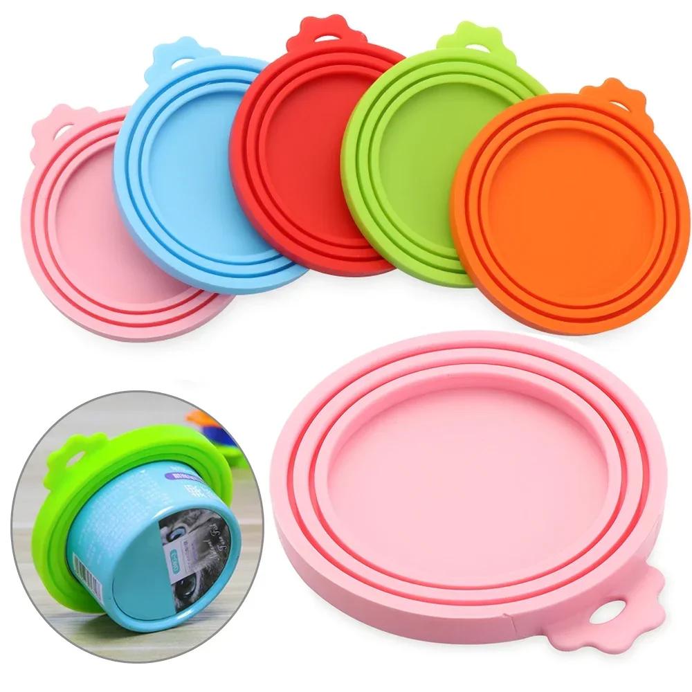 1 Coperchio in Silicone Riutilizzabile per Lattine di Cibo per Animali Domestici Senza BPA, Adatto per la Maggior Parte delle Lattine di Cibo per Cani e Gatti - Mantiene il Cibo Fresco Previene gli Odori Batterici