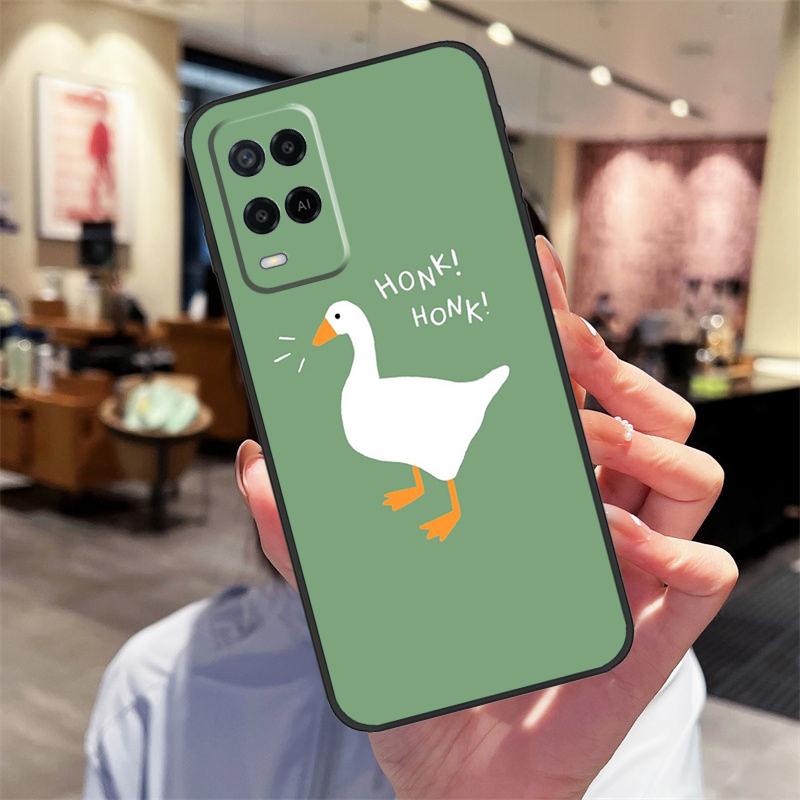 Cartoon Niedrige Gans Spiele Hülle Für Oppo A78 A98 A79 A18 A38 A58 A40 A60 A80 A16 A76 A96 A15 A74 A94 A54 A17 A77 Abdeckung