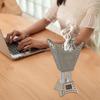 Electric Incense Burner Holder Portable Decor Arabian for Bedroom Yoga Study Argent