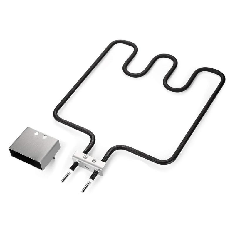 Elemento riscaldante per griglia affumicatore elettrica con termostato regolabile Cavo Tubo riscaldante per griglia Elemento riscaldante Materiale metallico