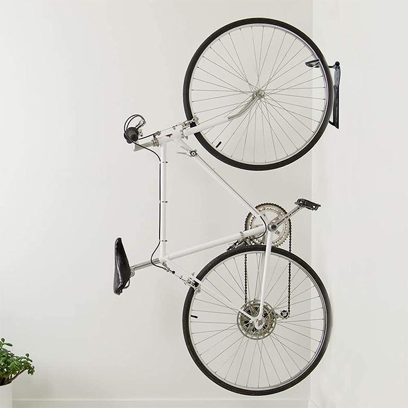 1Pcs Bike Stand Wall Mount Bicycle Holder Mountain Bike Rack Stands Storage Hanger Hook Mounted Rack Stand Steel Black