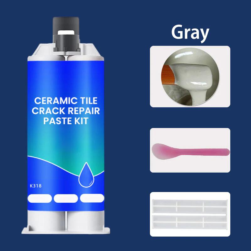 Multifunctional Tile Stone Crack Repair Gel Ceramic Tile Repair Paste Glazed Floor Marble Tiles Adhesive Repairing Pits серый