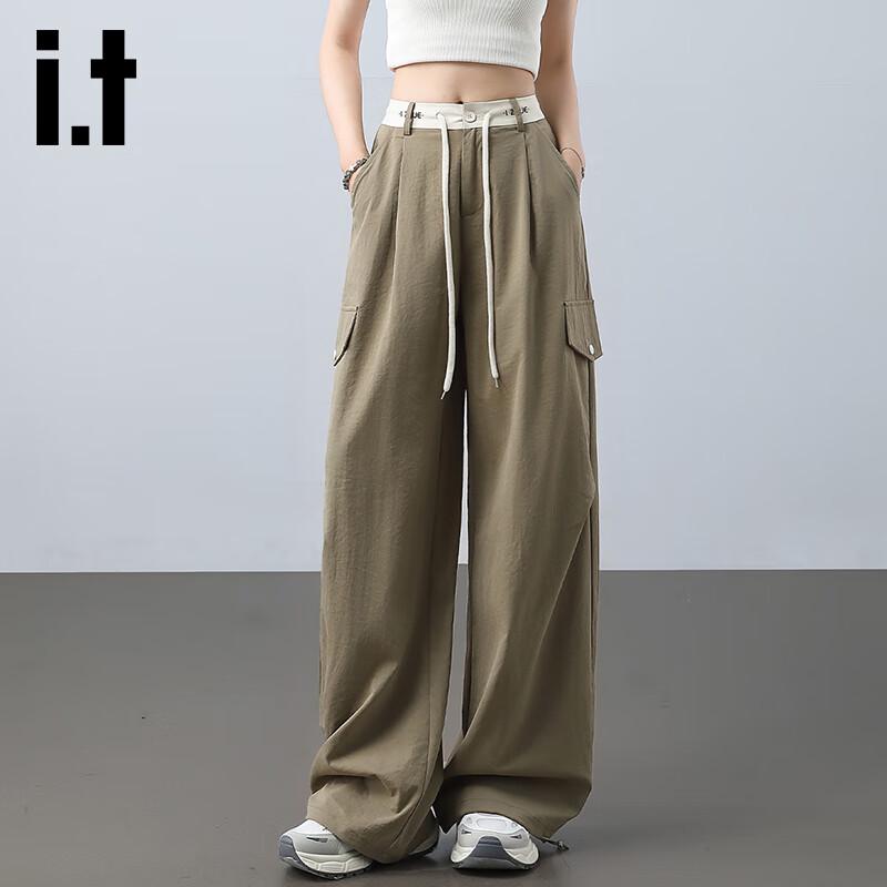 

Izzue It Women s High-Waist Straight-Leg Cargo Pants S