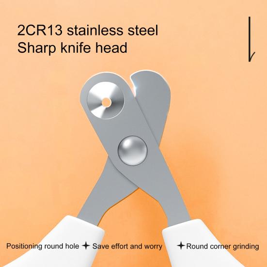 Professional Pet Nail Scissors Safety Guard Non-Slip Handle Comfortable Grip Prevent  Injury Dogs Cats Nail Clippers Pet Supply