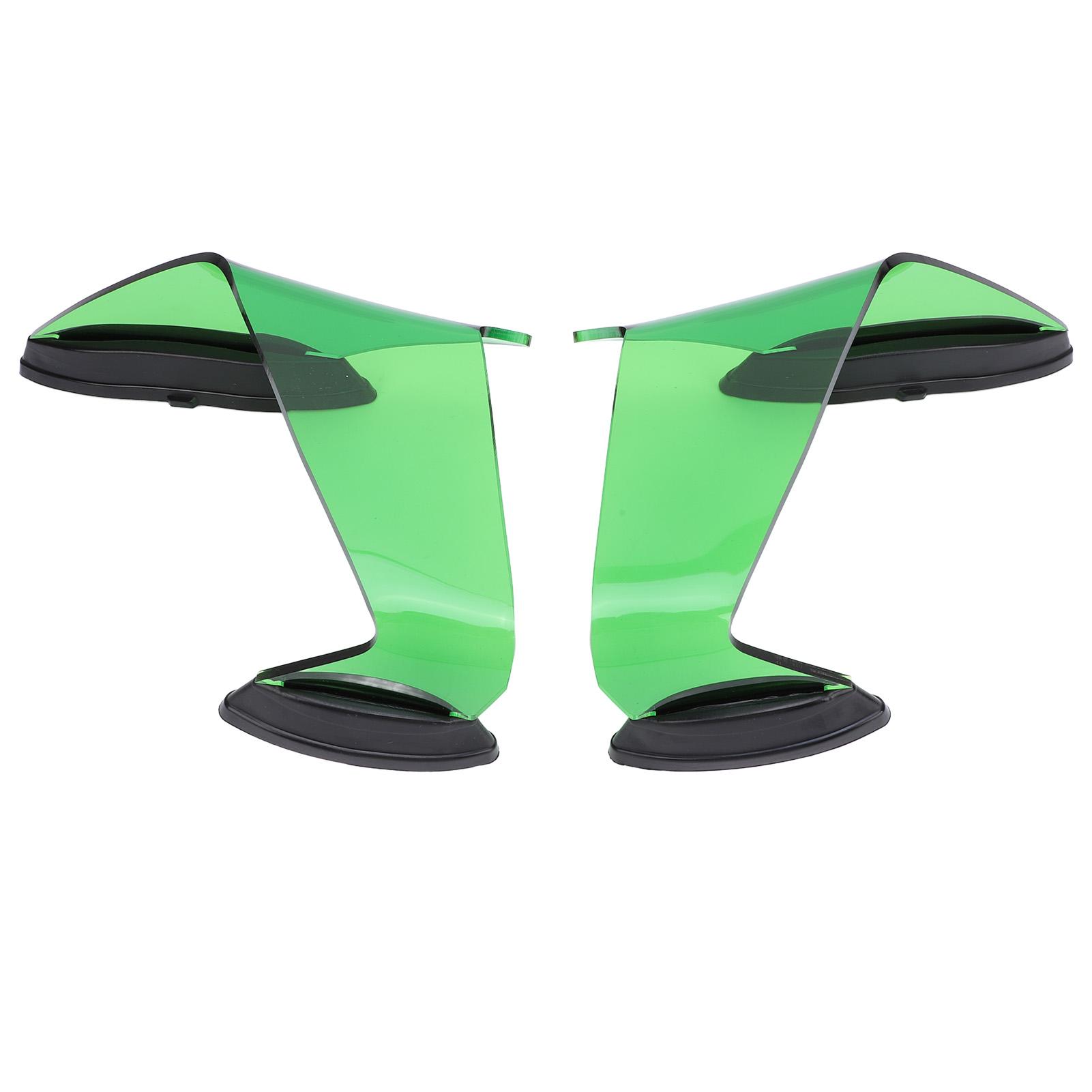 Pair of Motorcycle Fairing Air Deflector Aerodynamic Fairing Side Wings Windshield for ZX‑10R ZX‑10RR 2022‑2024 Green