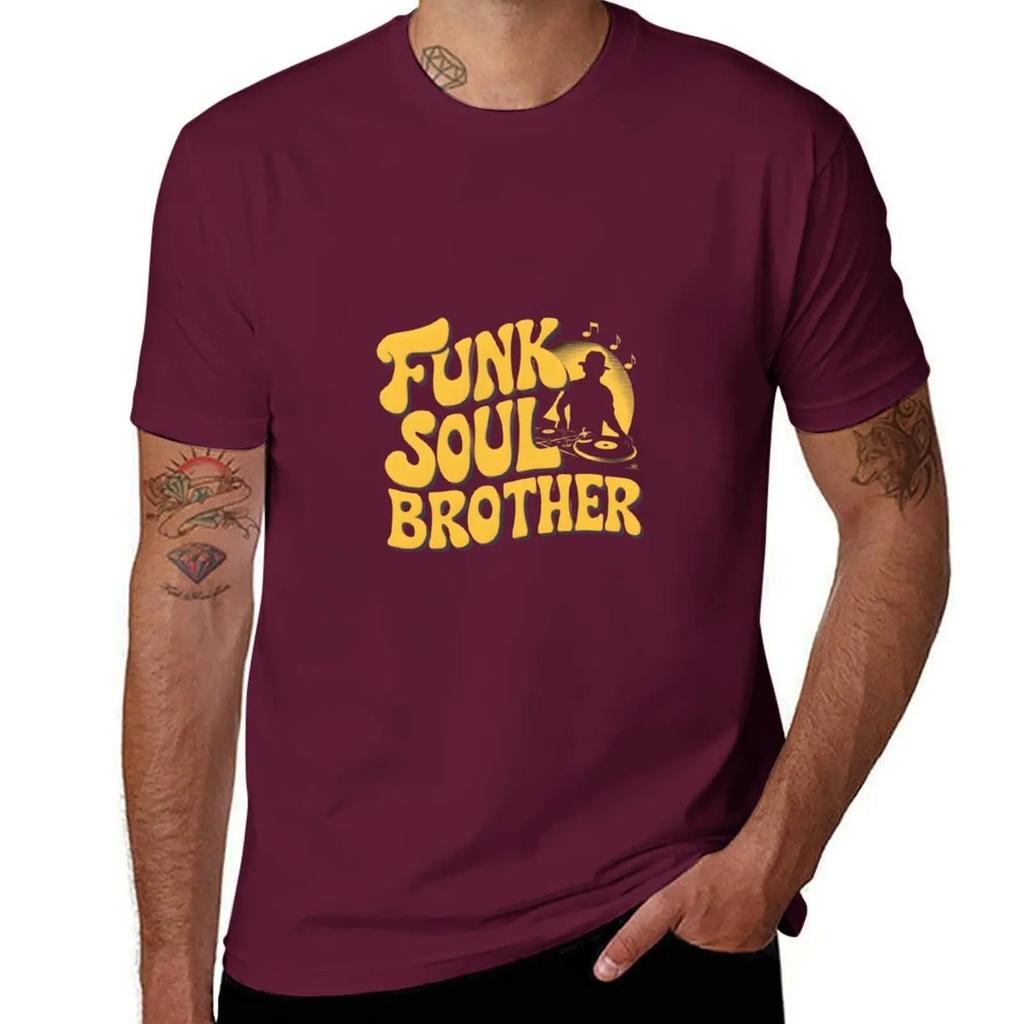 Fatboy Slim Funk Soul Brother Tribute T-Shirt Street Wear Anime Vintage T Shirt Men