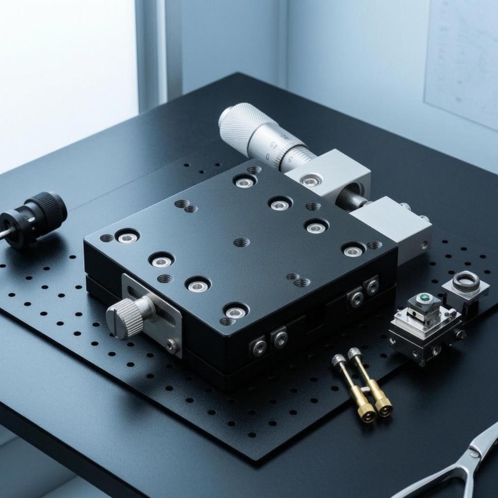 Compact Manual Sliding Stage Smooth Displacement Platform Long-Lasting