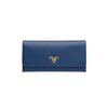 Saffiano Flap Long Leather Wallet Women Wallet Cornflower-Blue 1MH132-QWA-F0016