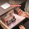 7-Fächer Kosmetik-Organizer Schreibtisch Lidschatten-Palette Display-Box Make-up Rouge Kosmetik-Regal Make-up-Werkzeuge Aufbewahrungshalter