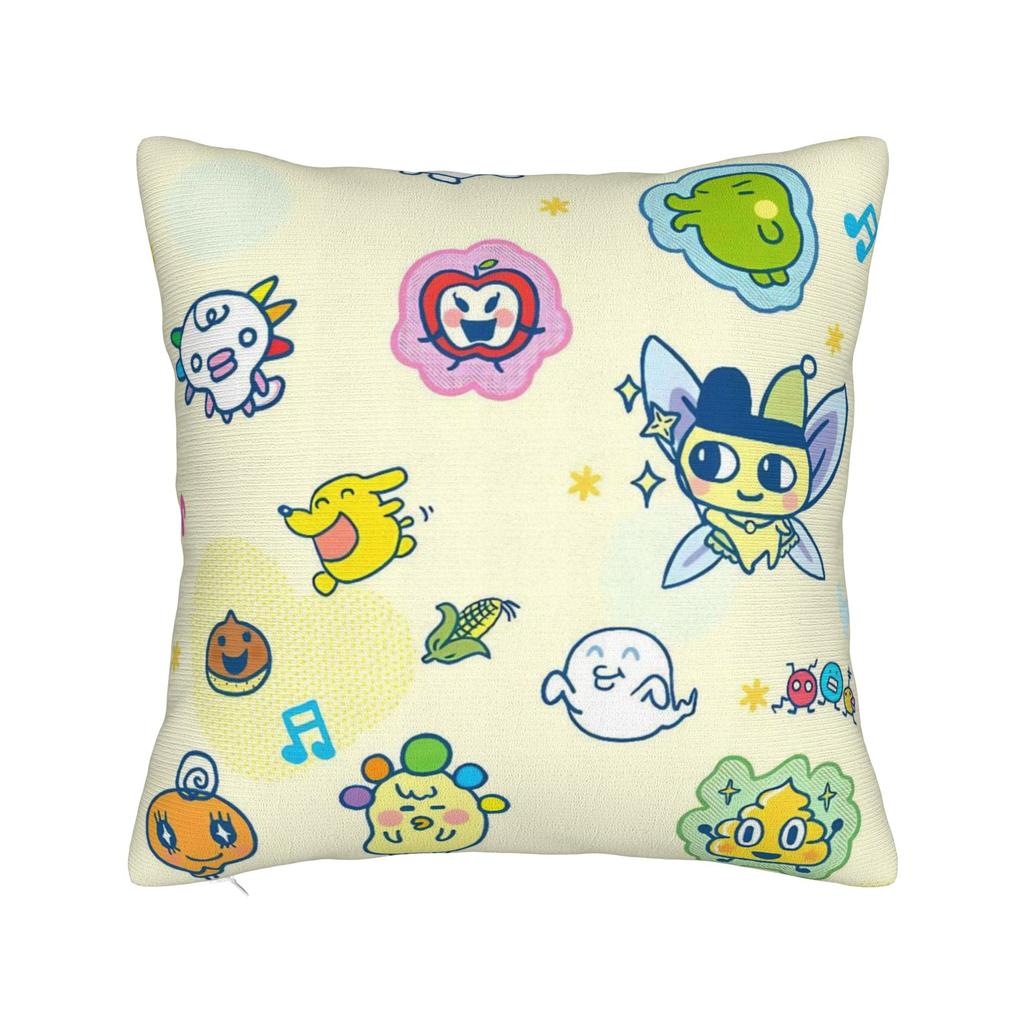 Cartoon T-Tamagotchi Pillowcase Product Printed Cushion Cover Decoration Throw Pillow Case Cover Home Multiple Sizes