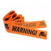Halloween Decoration Durable Plastic Yellow Isolation Warning Tape with Bold Danger Signs for Haunted House Yard Party Use
