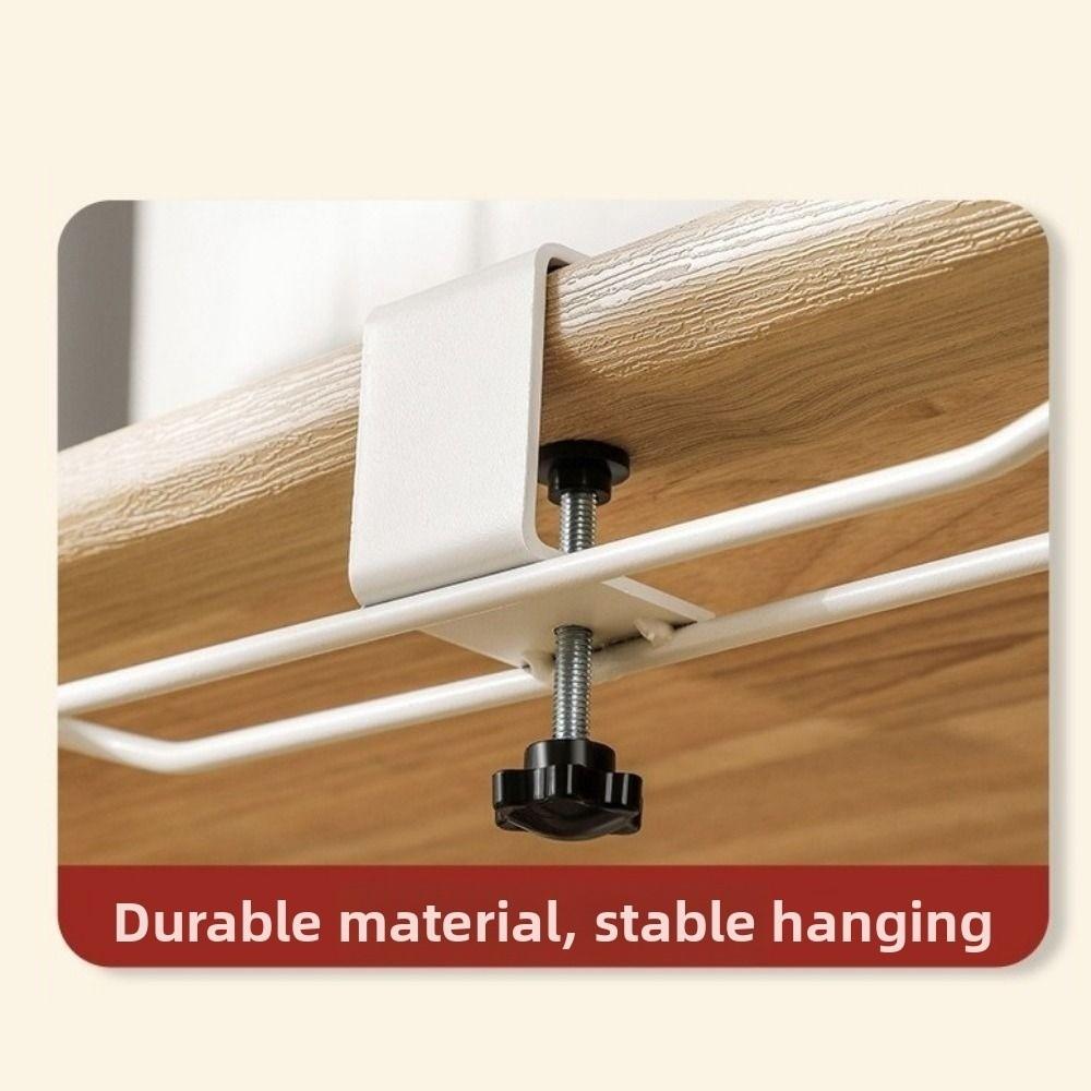 Detachable Desk Side Bag Hook Adjustable Desk Side Handbag Rack  Classroom Table