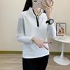 Outdoor Women's Long-sleeved Quick-drying Clothing Fitness Running Sun Protection Stand-up Collar Breathable Quick-drying Top