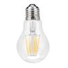 2 Pack E27 LED Filament Bulbs 220V A60 LED Light Bulbs Clear Glass 360 Degree Beam Angle Filament Light Bulbs Outdoor