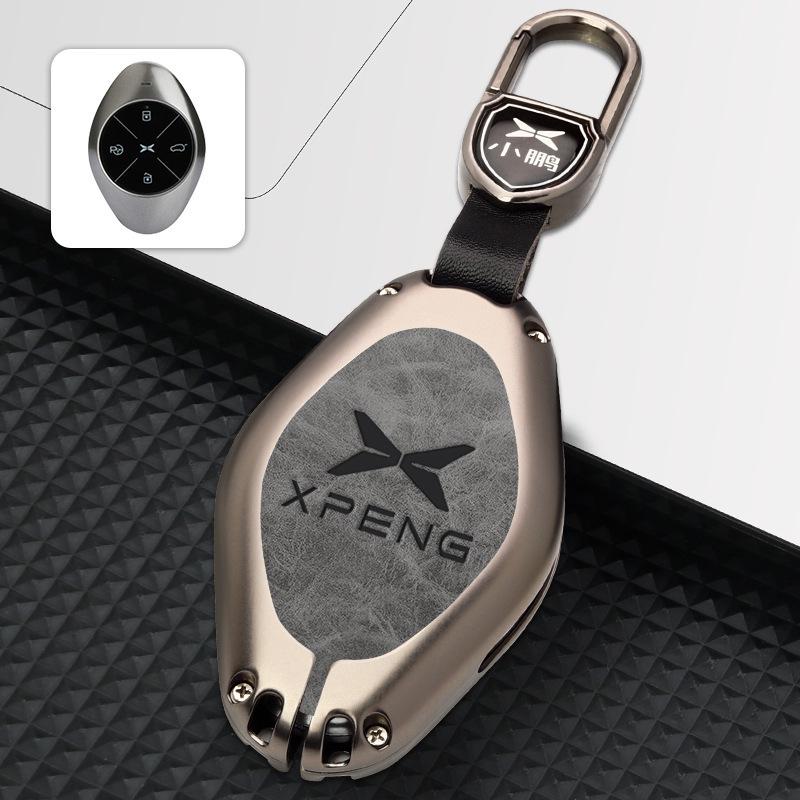 2022 Xpeng P7 Key Case: Full Coverage Metal Protective Shell for Personalized Modification