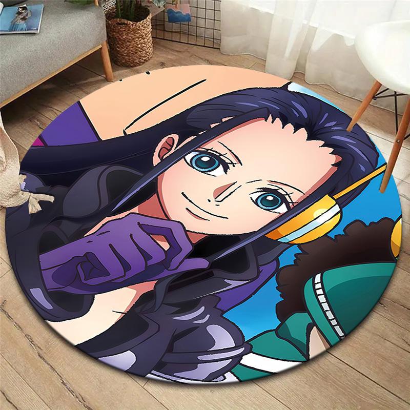 Nico Robin Round Area Rug Carpet Rug For Living Room Bedroom Sofa Playroom Decor Nonslip Floor Mat