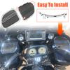 Motorcycle Speaker Grills Cover Trim Mesh Tri-Line Black For Harley Touring Road Glide Limited FLTRK Special FLTRXS 2015-UP