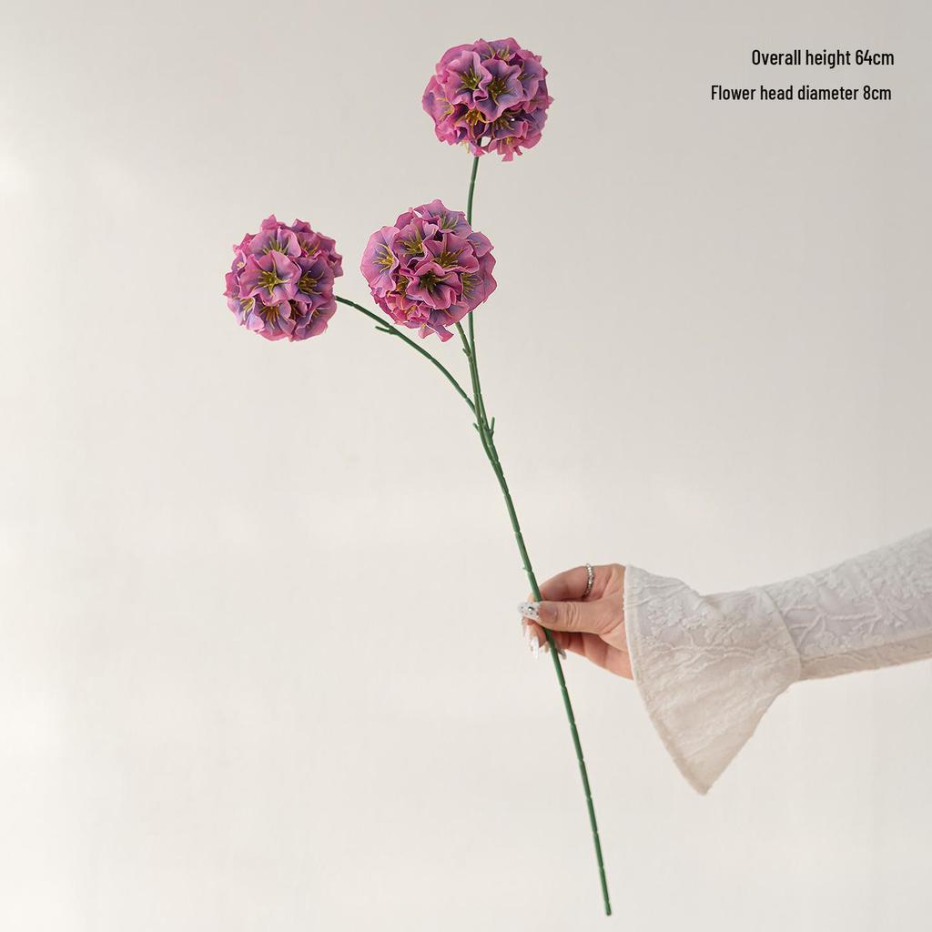 Purple Series Artificial Flowers: Elegant Decorative Floral for Home, Wedding, Model Room, and Soft Décor.