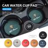 2pcs Car Water Cup Coaster Colorful Non Slip Pad Accessories For Alfa Romeo Giulia 147 Mito 156 159 166 GT Stelvio Brera Volante