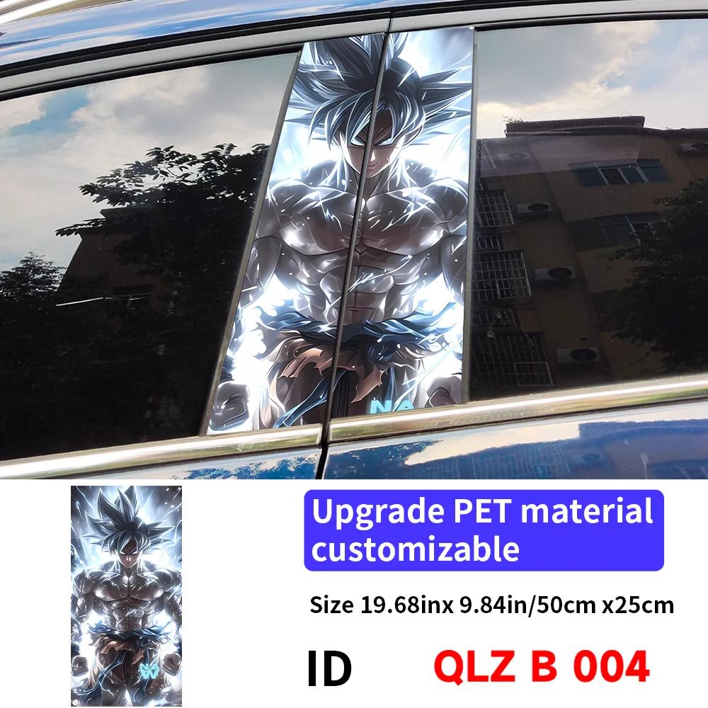 Anime Son Goku Car Stickers Car B-pillar Vinyl Decals Waterproof Auto Center Pillar Sticker Cover Scratches Decors Accessories