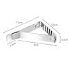 6Pcs Stainless Steel Tablecloth Clips High Elastic Large Caliber Desktop Fixing Clamps Triangle Tablecloth Fixing Clips Banquet