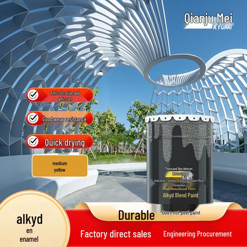 Qianjumei Alkyd Anti-Corrosion Metal Paint 10KG
