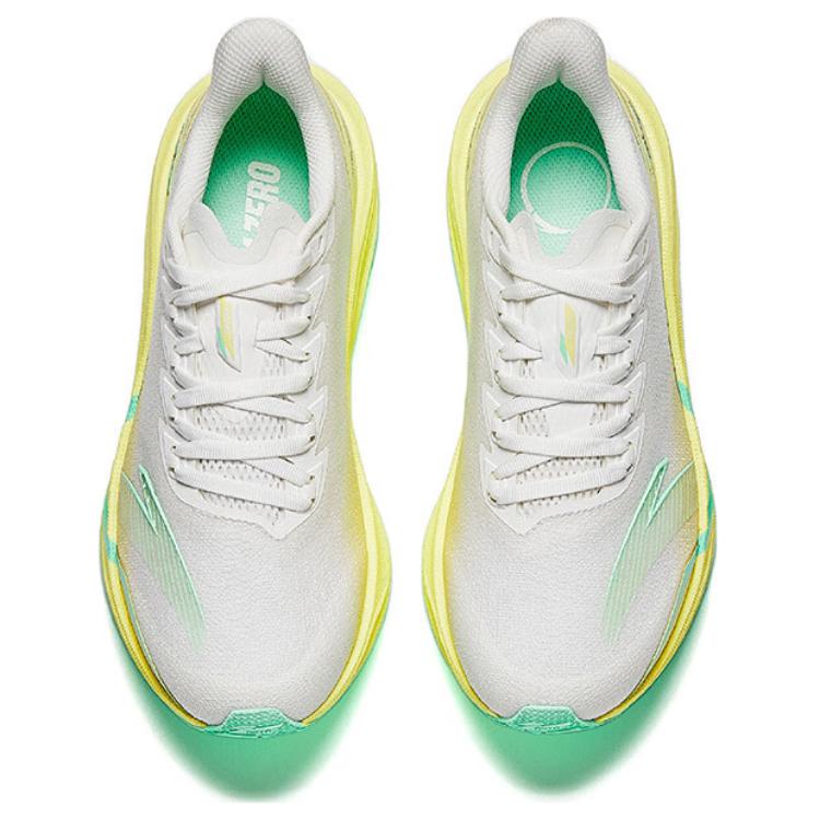 New Anta Horsepower 5.0 Wear-Resistant Cushioning Rebound Low-Top Training Running Shoes Women's White Green Yellow 122515583-9