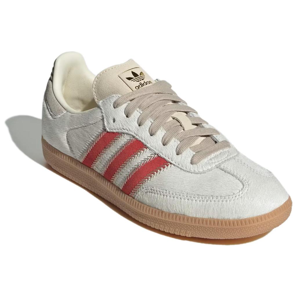 Adidas Samba OG Pony Hair Pack - Wonder Beige Better Scarlet Women Sneakers Cream Cream-White JS3935