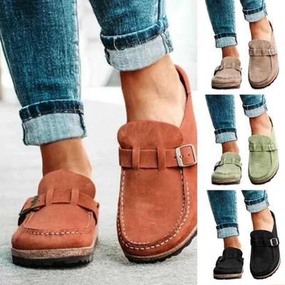 Lässige faule Damenschuhe, Retro-Lederschuhe Damen Herbst Damenschuhe Neue Schuhe Flache Einzelschuhe