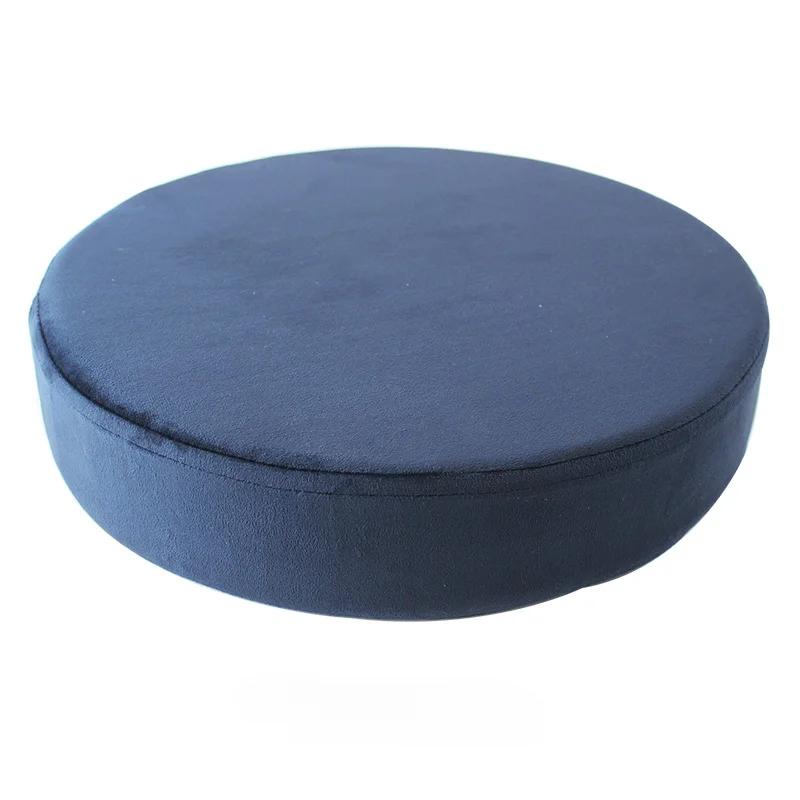 

35/40/45/50cm Round Chair Cushion Memory Cotton Office Anti-slip Velvet Anti-fouling Cushion Home Thicken Soft Back Pillows 45x5cm темно-синього кольору