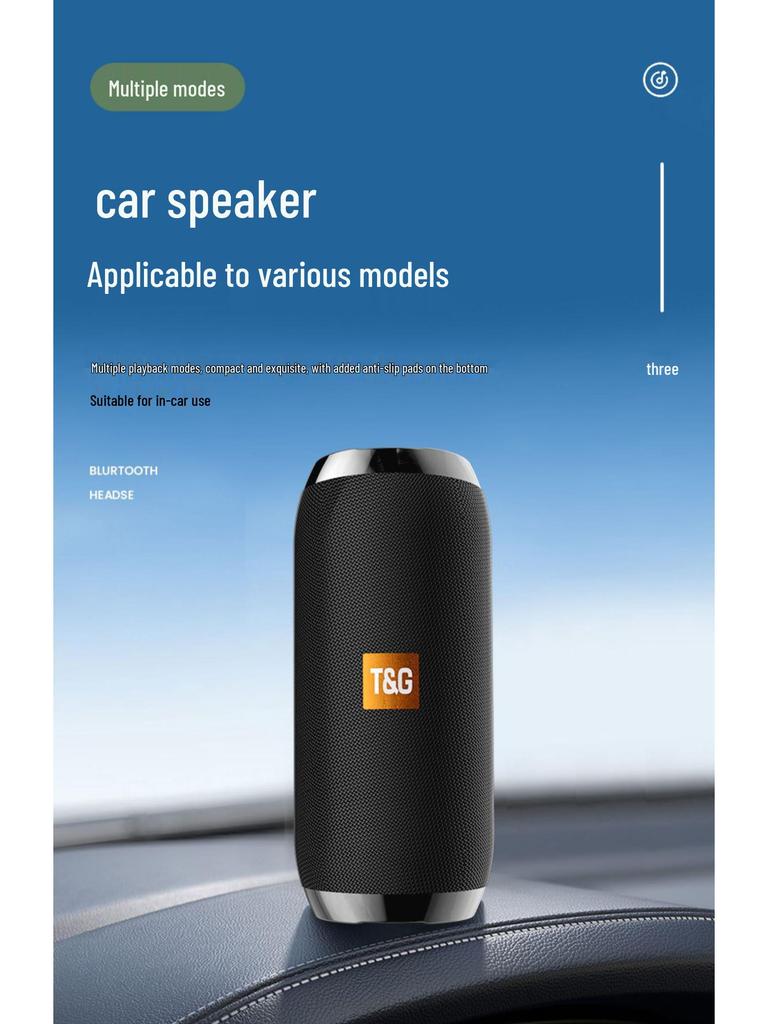 TG117 Wasserdichter Bluetooth-Lautsprecher mit Kartenslot & Wireless TWS, Tragbarer Outdoor-Subwoofer