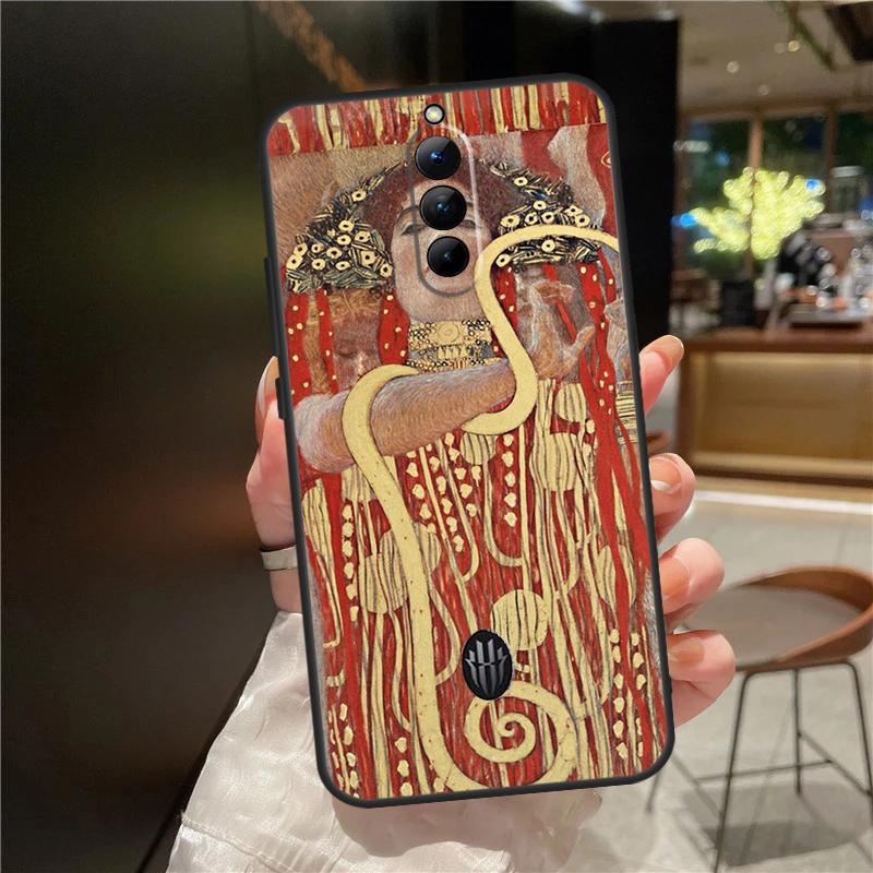 The Kiss Gustav Klimt Painting Case For ZTE Nubia Red Magic 10S 9S 8S 10 9 8 11 Pro Plus 6 7 6S 7S For RedMagic 10 Air Cover