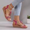 Fashion Women Summer Bohemia Rhinestones Casual Platform Sandals Female Peep Toe Outdoor Beach Shoes Sandalias De Mujer Verano 2025