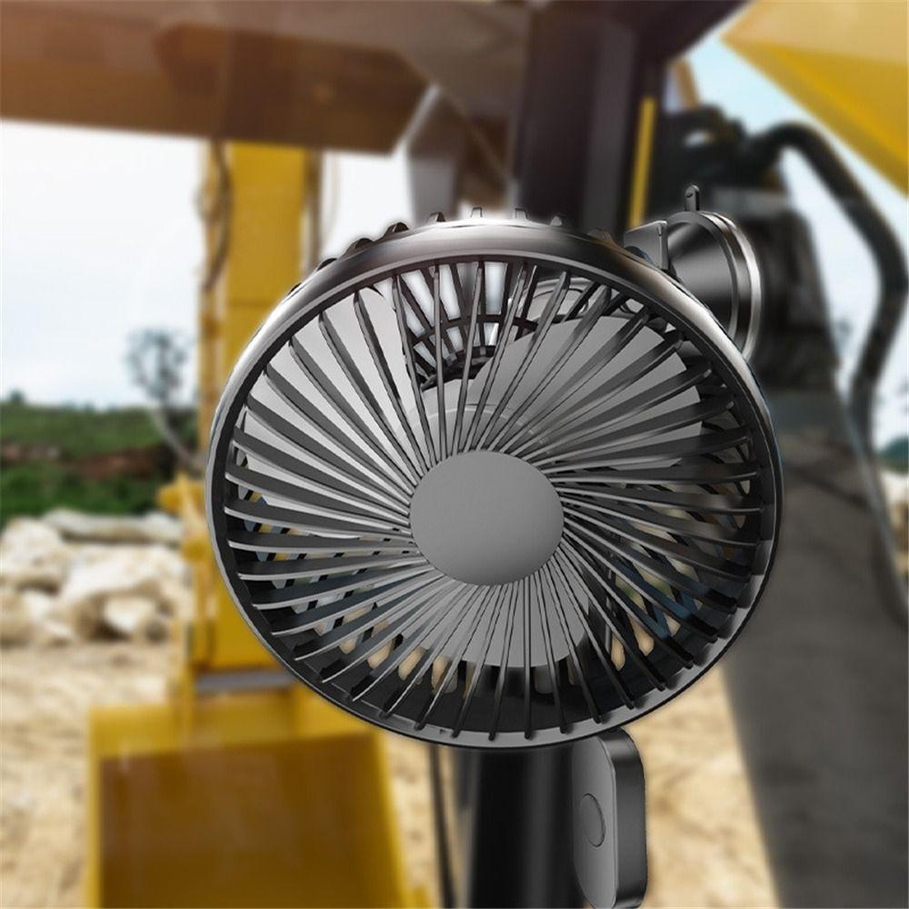 12V/24v Universal Suction Cup Car Fan 360° Rotatable USB Car Fan  Office Use