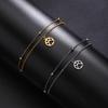 Cazador Stainless Steel Animal Dog Cat Paw Footprint Bracelets for Women Double Chain Bracelets Jewelry Wedding Birthday Gift