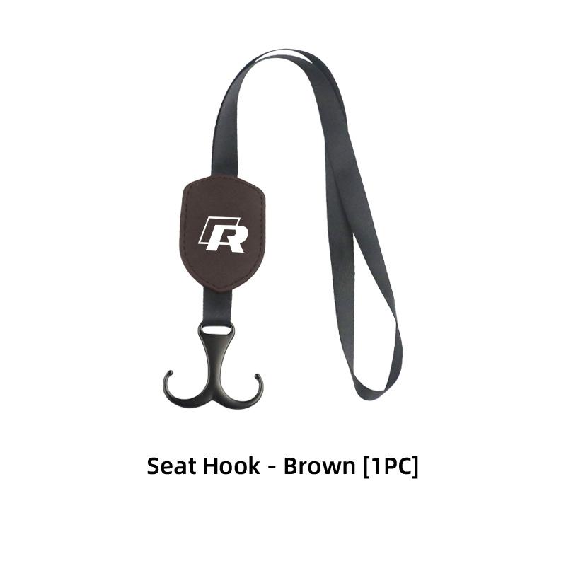 WET1 For Volkswagen VW Car Headrest Double Hook Black Rope Fixed Hook Adjusting Hanger Polo Jetta Sagitar Magotan Passat B5 B6 B7 CC