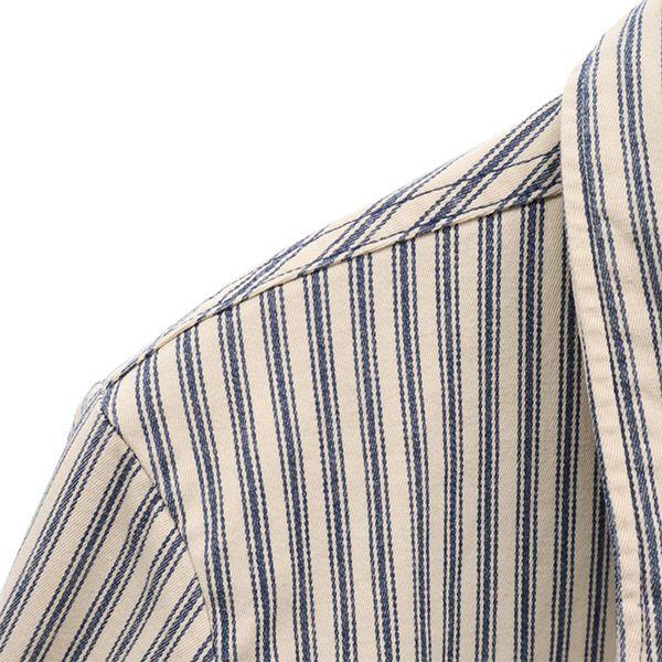 45rpm Stripe Short Jacket 2 Beige X Green Women Used