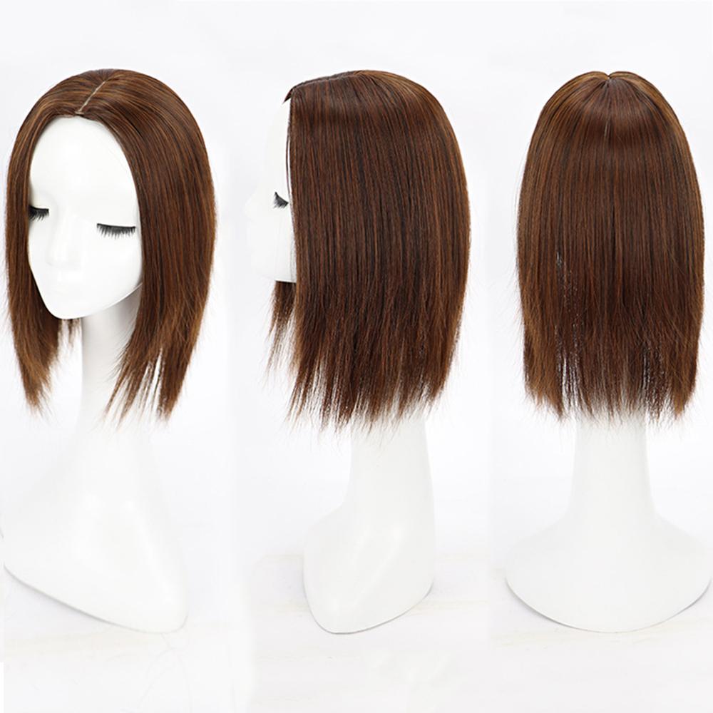 35/55cm Long & Short Wig Piece Female Top Hair Piece Invisible Natural Straight Hair Styling Tool For Girls Women Without Bangs